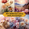 Colchicum Canvas Junk Journal Pages