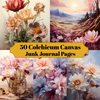 Colchicum Canvas Junk Journal Pages