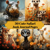 Cute Safari Junk Journal Pages