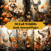 Fall Wildlife Junk Journal Pages