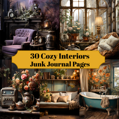 Cozy Interiors Junk Journal Pages - CraftNest
