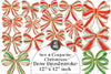 Coquette Christmas Bow Brushstroke Clipart Bundle