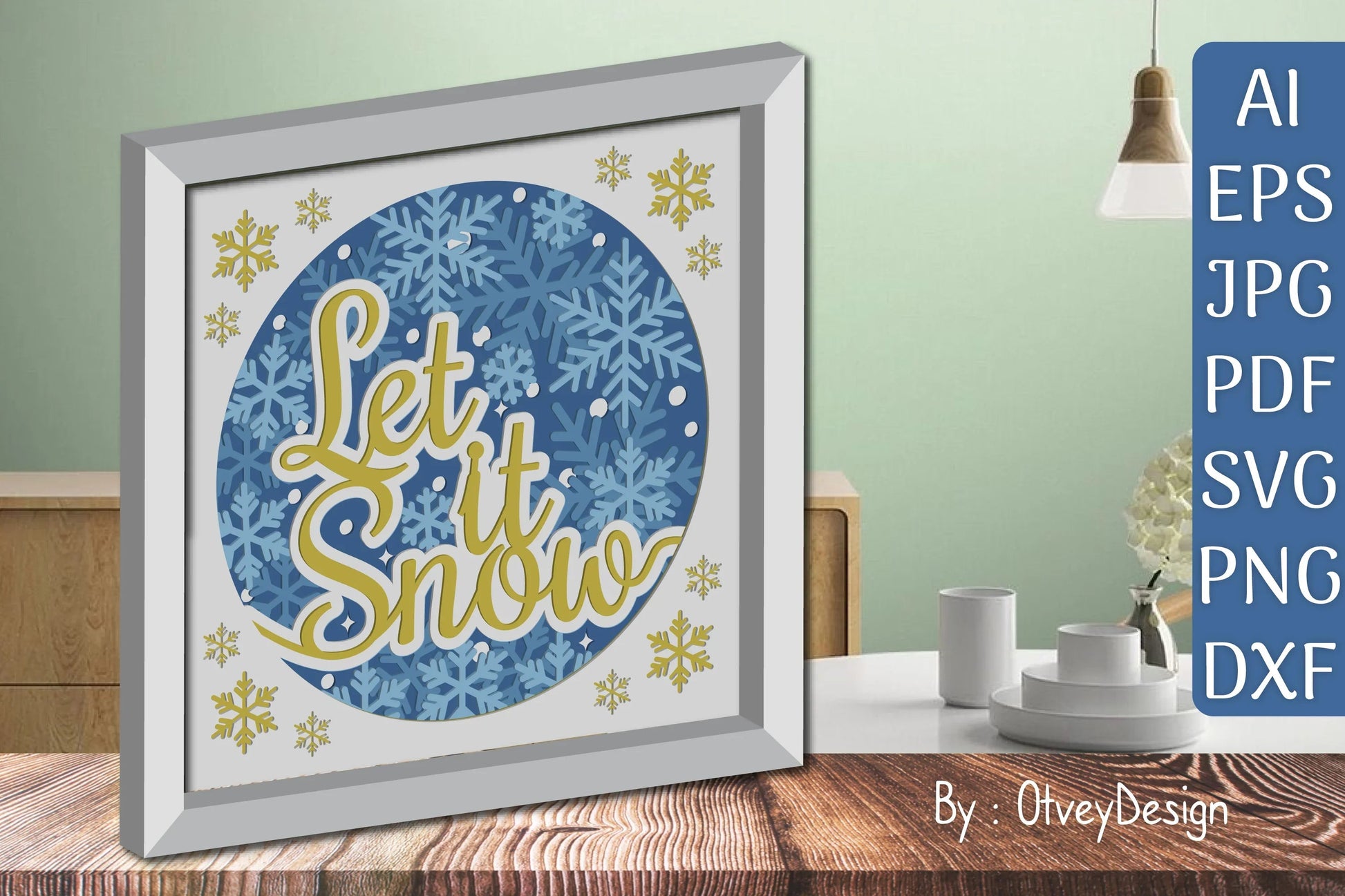 Shadow Box Merry Christmas Layered Papercut SVG Bundle - CraftNest - Digital Crafting and Art