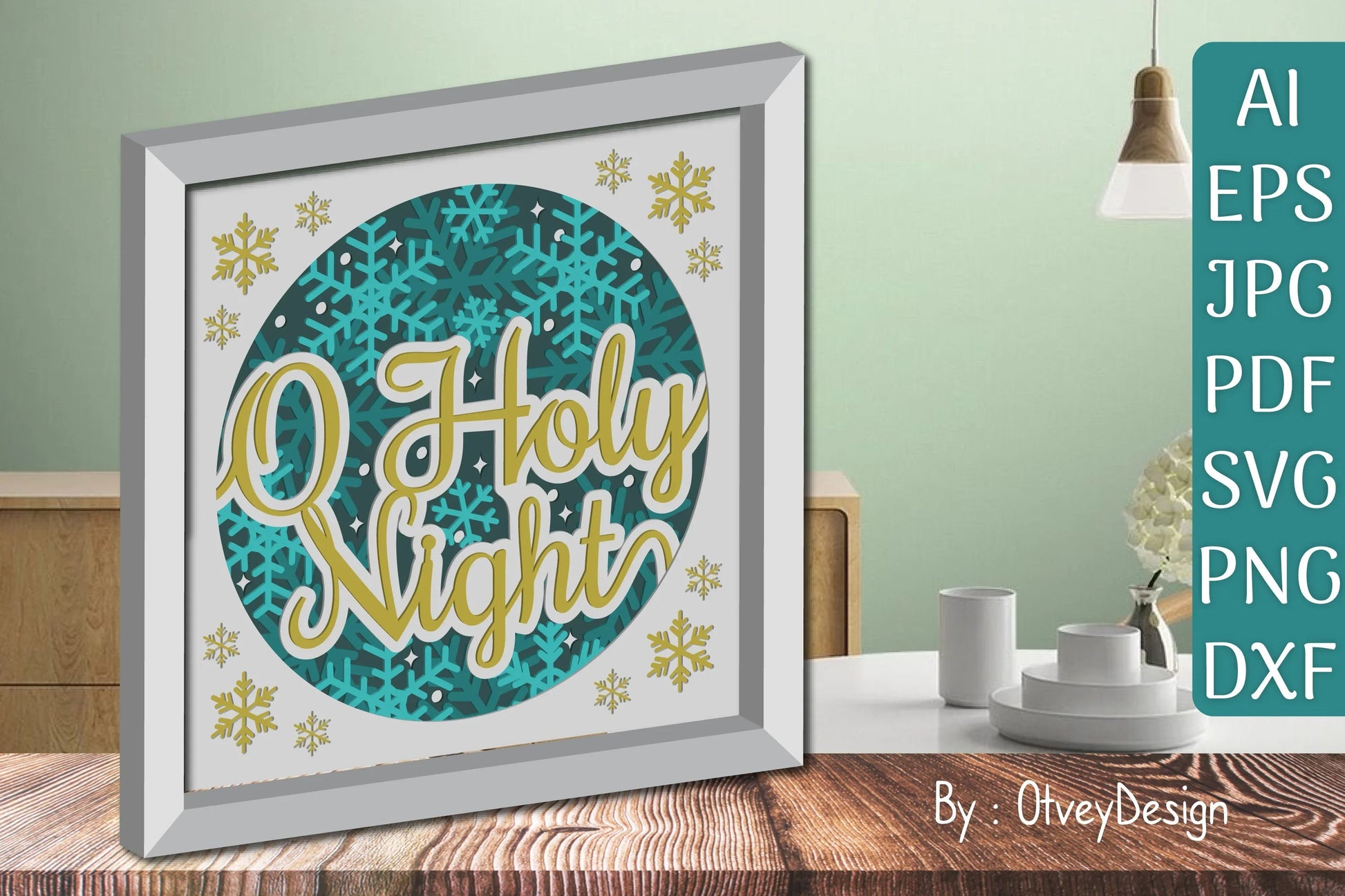 Shadow Box Merry Christmas Layered Papercut SVG Bundle - CraftNest - Digital Crafting and Art