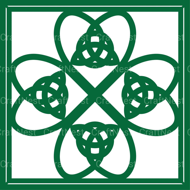 Shamrock Celtic Mandala Layered Papercut Clipart Bundle - CraftNest - Digital Crafting and Art