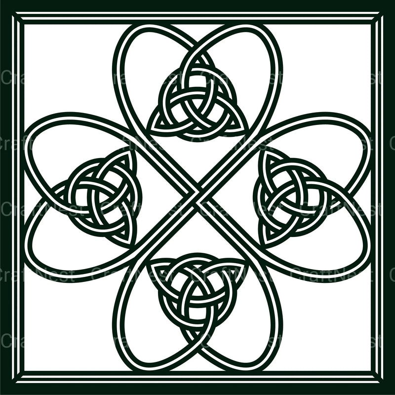 Shamrock Celtic Mandala Layered Papercut Clipart Bundle - CraftNest - Digital Crafting and Art