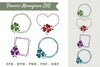 Shamrock Irish Flower Monogram Clipart Bundle