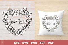 Shamrock Irish Flowers Monogram SVG Bundle - CraftNest - Digital Crafting and Art