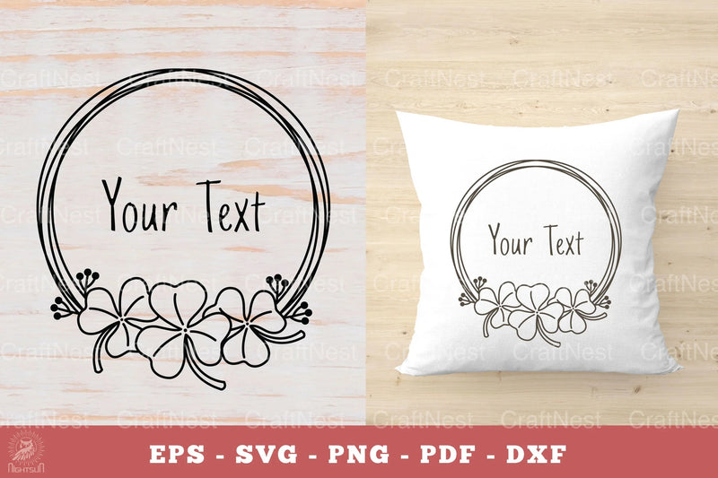 Shamrock Irish Flowers Monogram SVG Bundle - CraftNest - Digital Crafting and Art