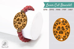 Shamrock Laser Cut Bracelet SVG Design Bundle - CraftNest - Digital Crafting and Art