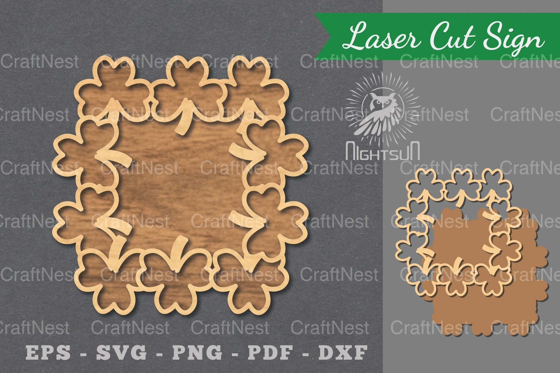 Shamrock Laser Cut Sign Clipart Bundle - CraftNest - Digital Crafting and Art