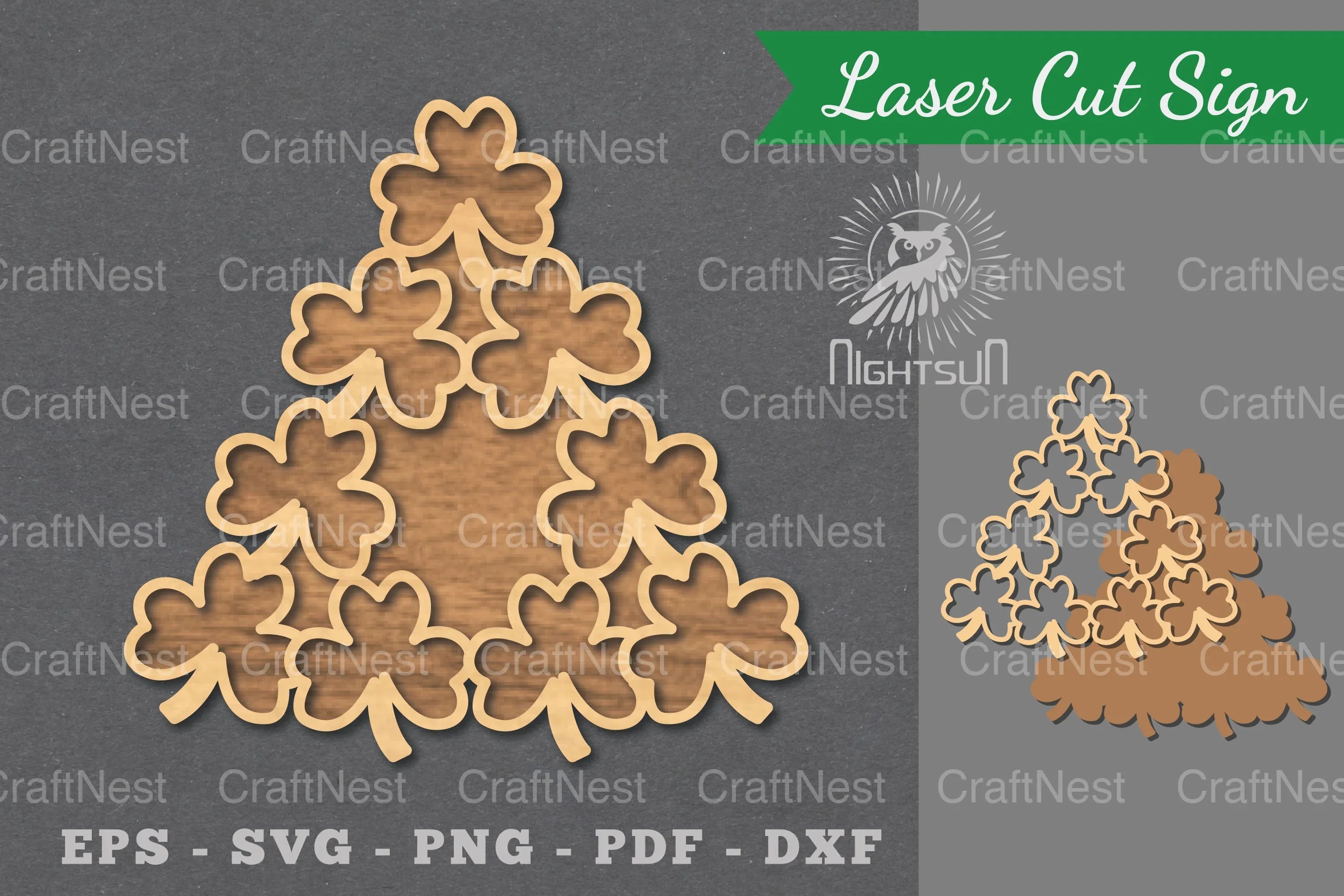 Shamrock Laser Cut Sign Clipart Bundle - CraftNest - Digital Crafting and Art