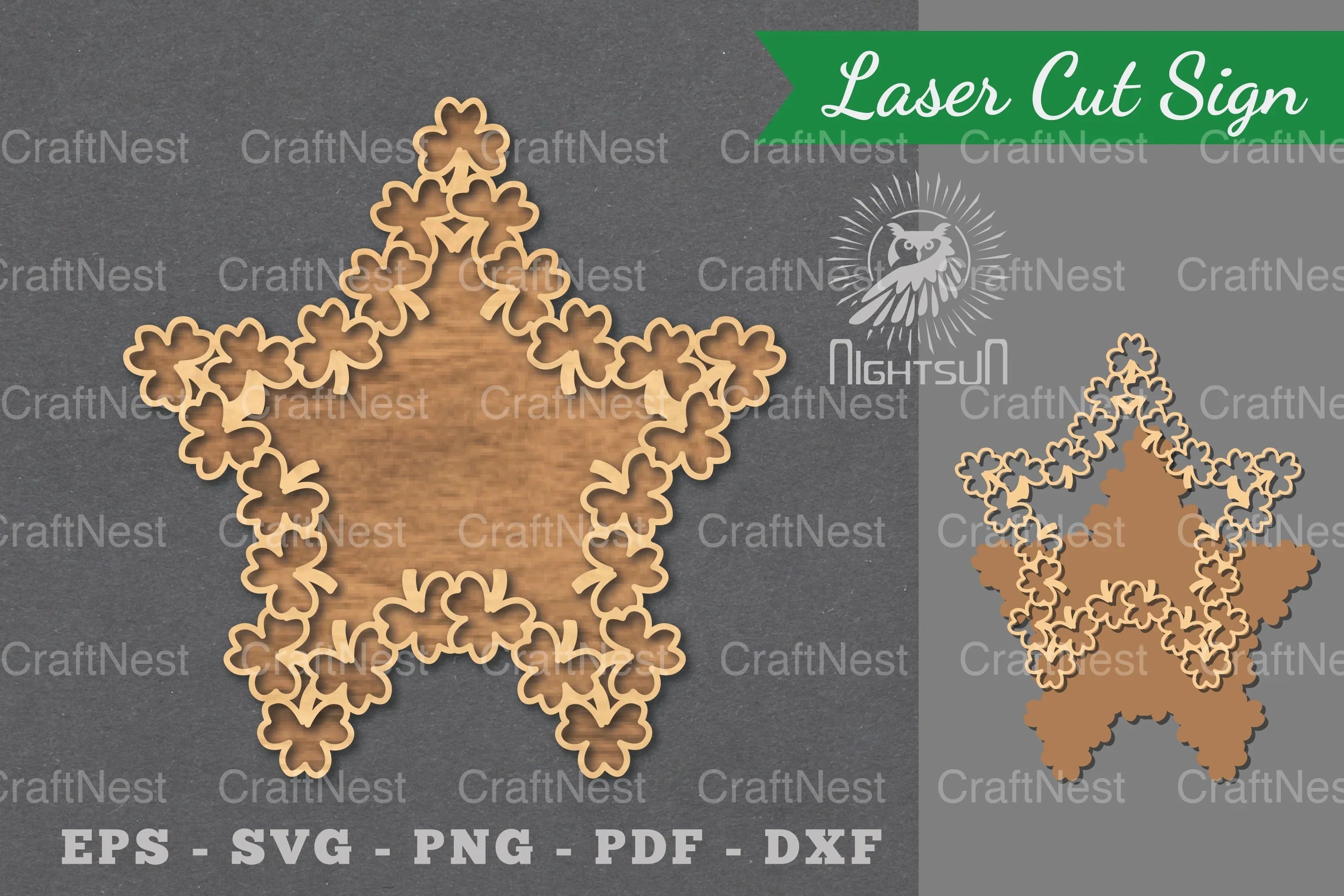 Shamrock Laser Cut Sign Clipart Bundle - CraftNest - Digital Crafting and Art