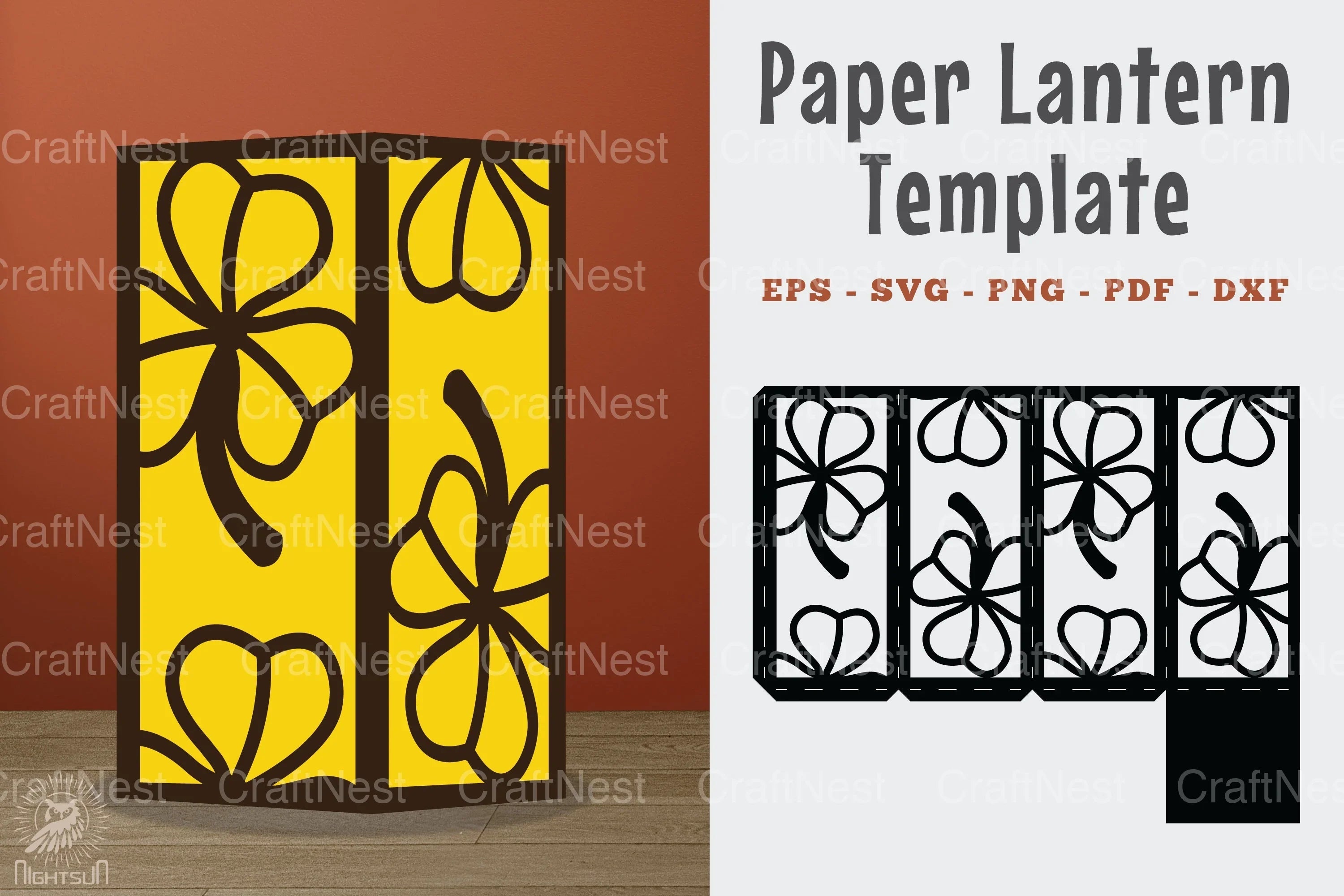 Shamrock Papercut Lantern Template Clipart Bundle - CraftNest - Digital Crafting and Art