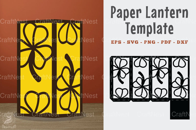 Shamrock Papercut Lantern Template Clipart Bundle - CraftNest - Digital Crafting and Art