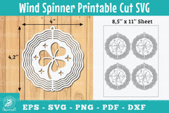 Shamrock Wind Spinner SVG Bundle - CraftNest - Digital Crafting and Art