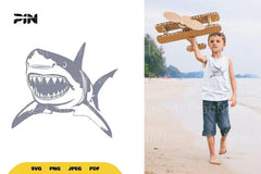 Shark Illustration Clipart Bundle - CraftNest - Digital Crafting and Art
