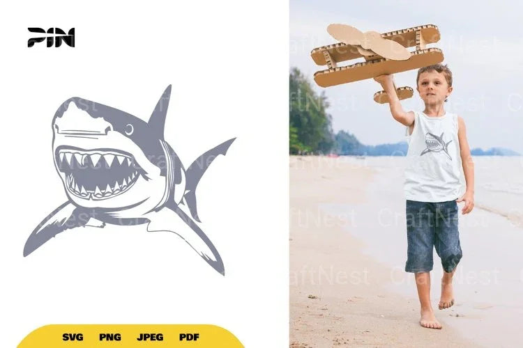 Shark Illustration Clipart Bundle - CraftNest - Digital Crafting and Art