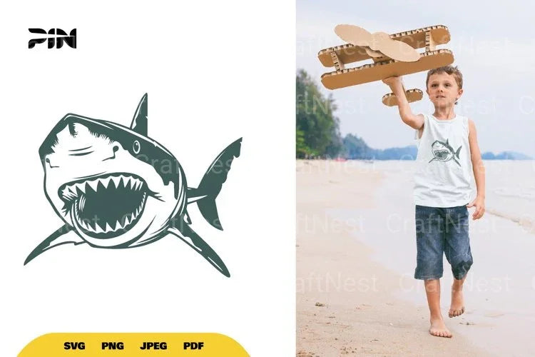 Shark Illustration Clipart Bundle - CraftNest - Digital Crafting and Art