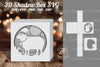 Sheep Papercut Shadow Box Template