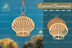 Shell Laser Cut Ornament SVG Bundle - CraftNest - Digital Crafting and Art
