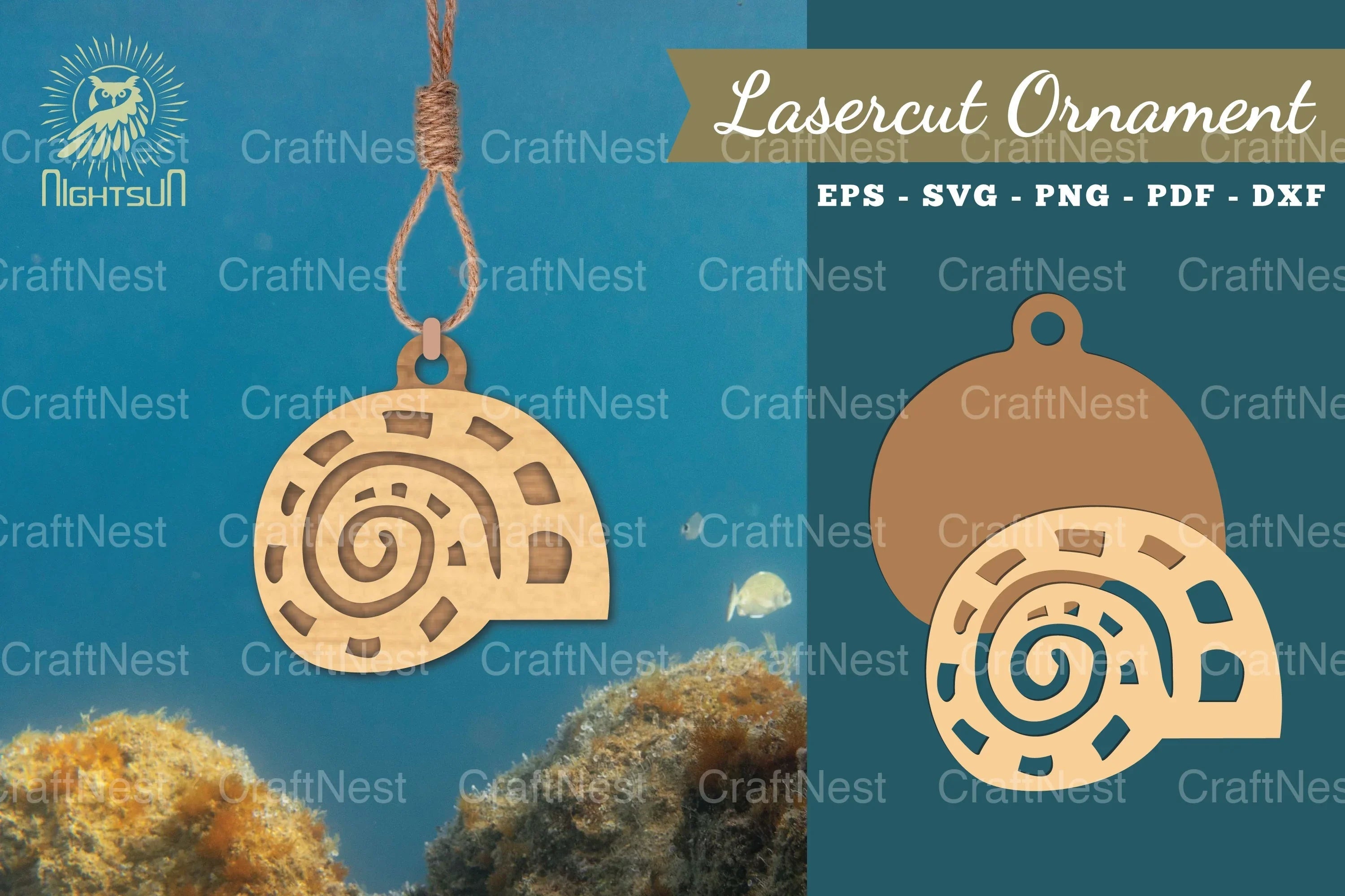 Shell Laser Cut Ornament Clipart Bundle - CraftNest - Digital Crafting and Art