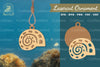 Shell Laser Cut Ornament Clipart Bundle