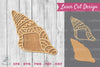 Shell Mandala Laser Cut Decoration Clipart Bundle