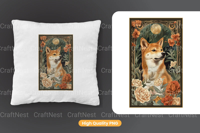 Shiba Inu Tarot Card Clipart Bundle - CraftNest - Digital Crafting and Art