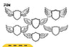 Shield and Wings SVG Bundle