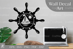 Ship on Sunset Wall Decor Clipart Bundle - CraftNest - Digital Crafting and Art