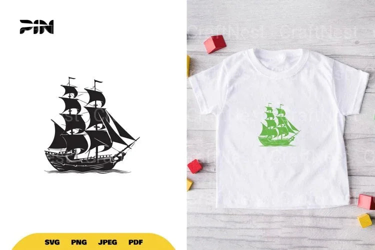 Ship Silhouette SVG Bundle - CraftNest - Digital Crafting and Art
