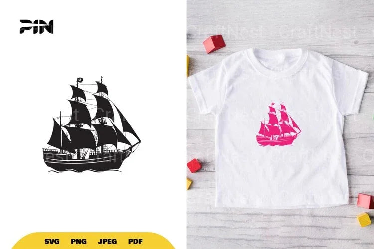 Ship Silhouette SVG Bundle - CraftNest - Digital Crafting and Art