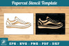 Shoes Papercut Stencil SVG Bundle