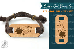 Shooting Stars Laser Cut Bracelet Design - CraftNest - Digital Crafting and Art