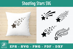 Shooting Stars Silhouette Clipart Bundle - CraftNest - Digital Crafting and Art