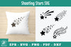 Shooting Stars Silhouette Clipart Bundle