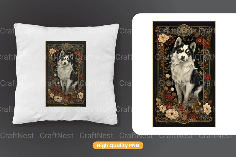 Siberian Husky Tarot Card Clipart Bundle - CraftNest - Digital Crafting and Art