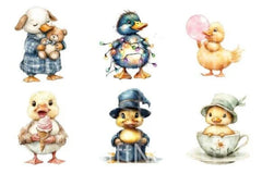 Silly Duck Clipart Bundle - CraftNest - Digital Crafting and Art