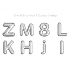 Silver Foil Alphabet Overlays Clipart - CraftNest - Digital Crafting and Art