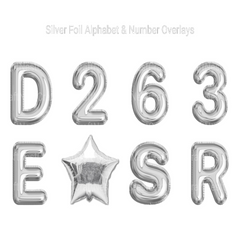 Silver Foil Alphabet Overlays Clipart - CraftNest - Digital Crafting and Art