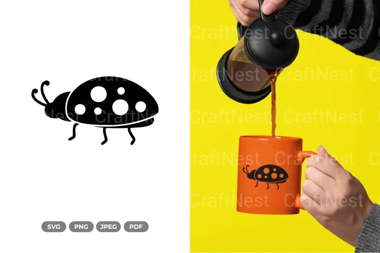 Simple Ladybug Spring SVG Bundle - CraftNest - Digital Crafting and Art