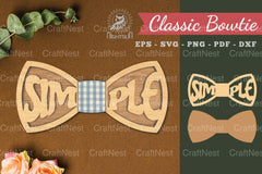 Simple Laser Cut Bowtie Clipart Bundle - CraftNest - Digital Crafting and Art