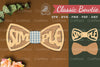 Simple Laser Cut Bowtie Clipart Bundle