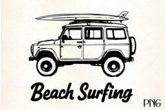Off Road Car & Surfboard Clipart Bundle - CraftNest - Digital Crafting and Art