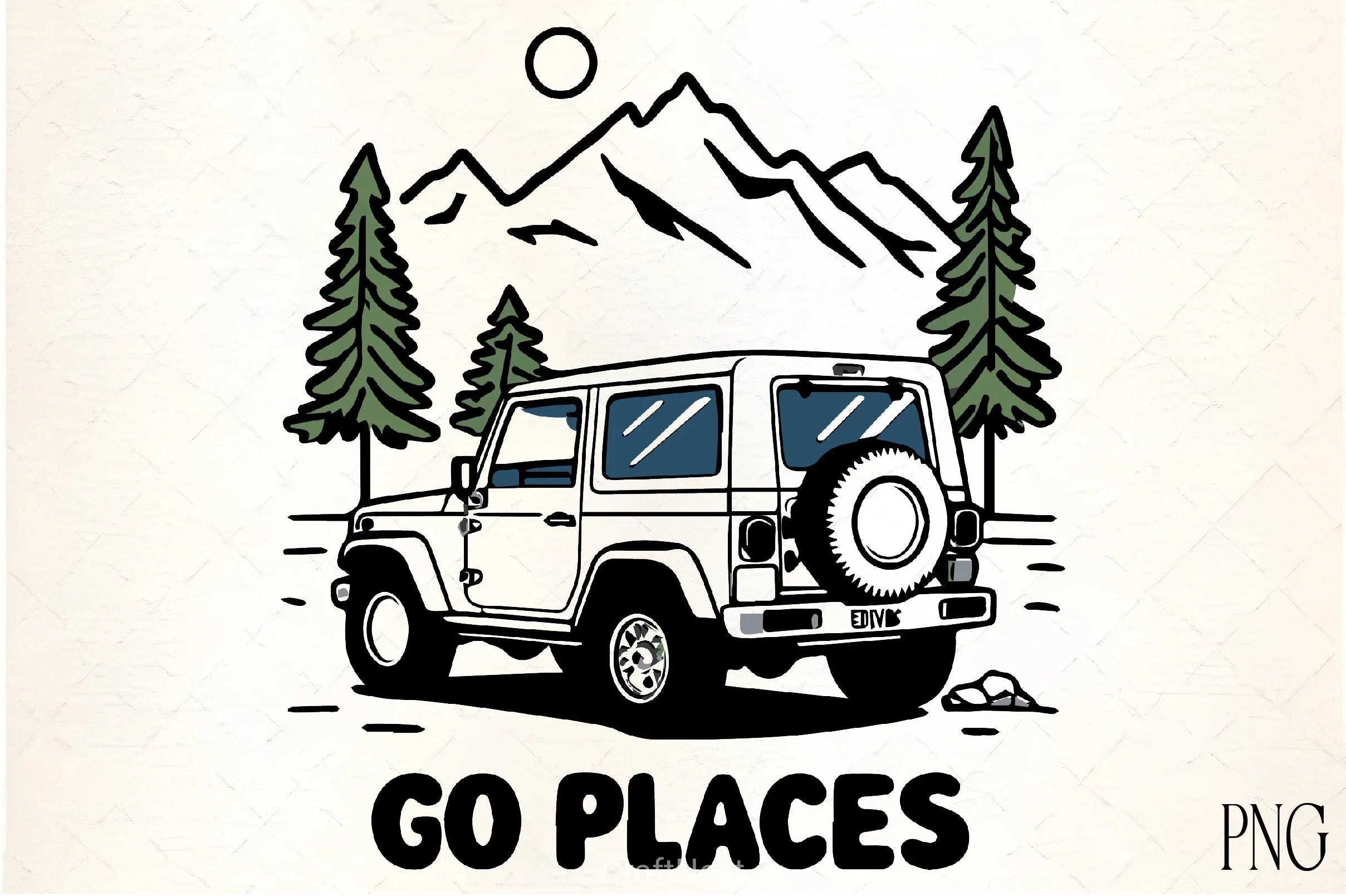 Retro Off Road Vehicle Clipart Bundle - CraftNest - Digital Crafting and Art