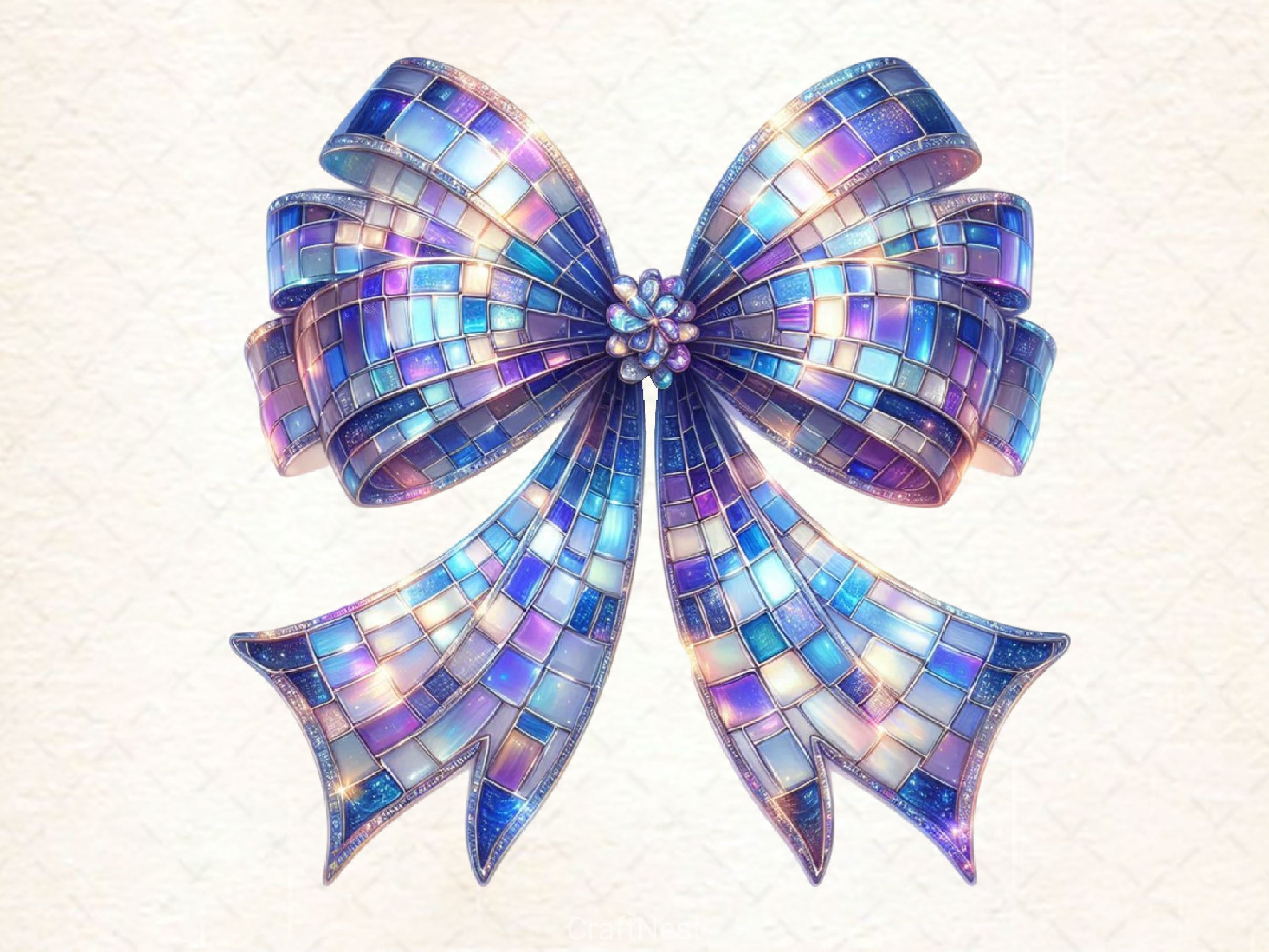 Coquette Christmas Bow Lights Bow Clipart Bundle 5