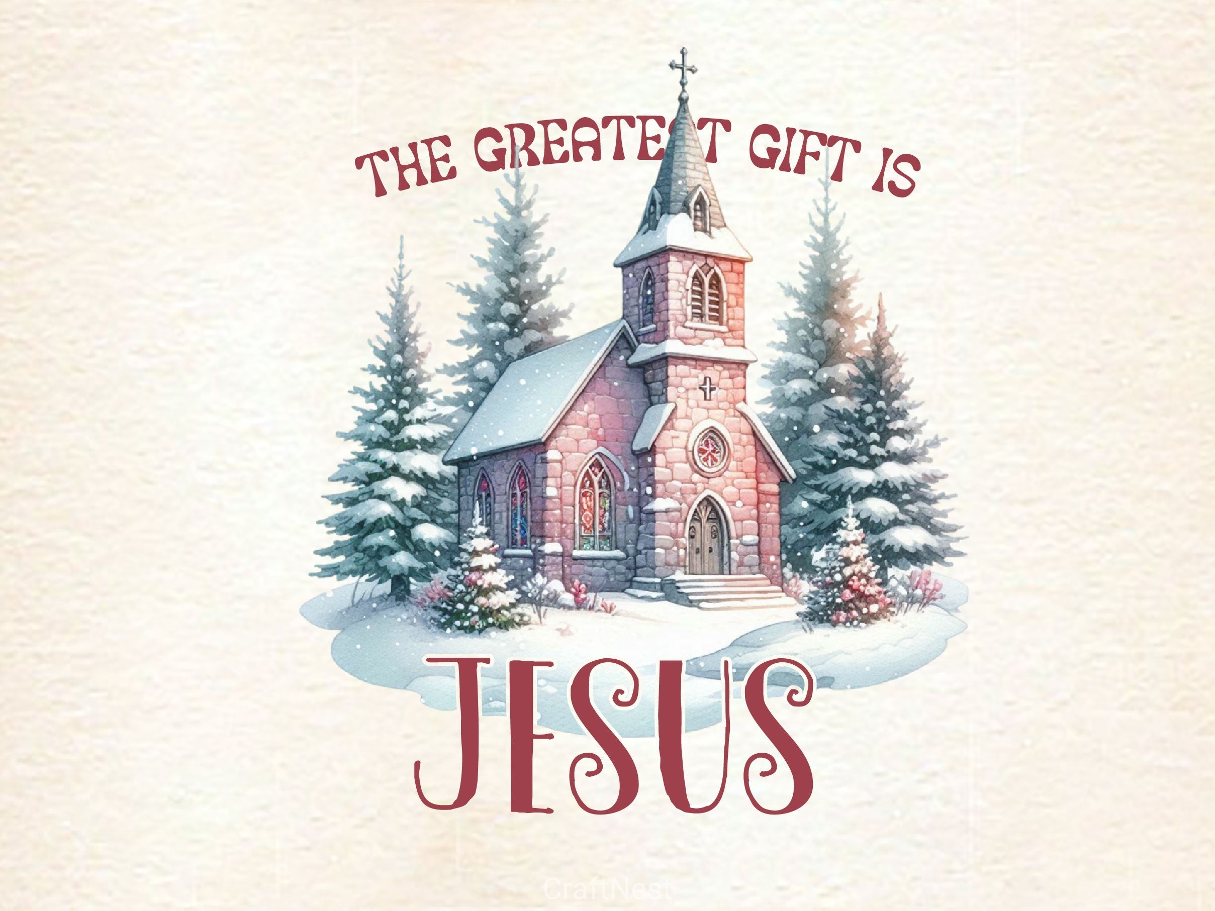 The Greatest Gift Is Jesus Clipart Bundle 2