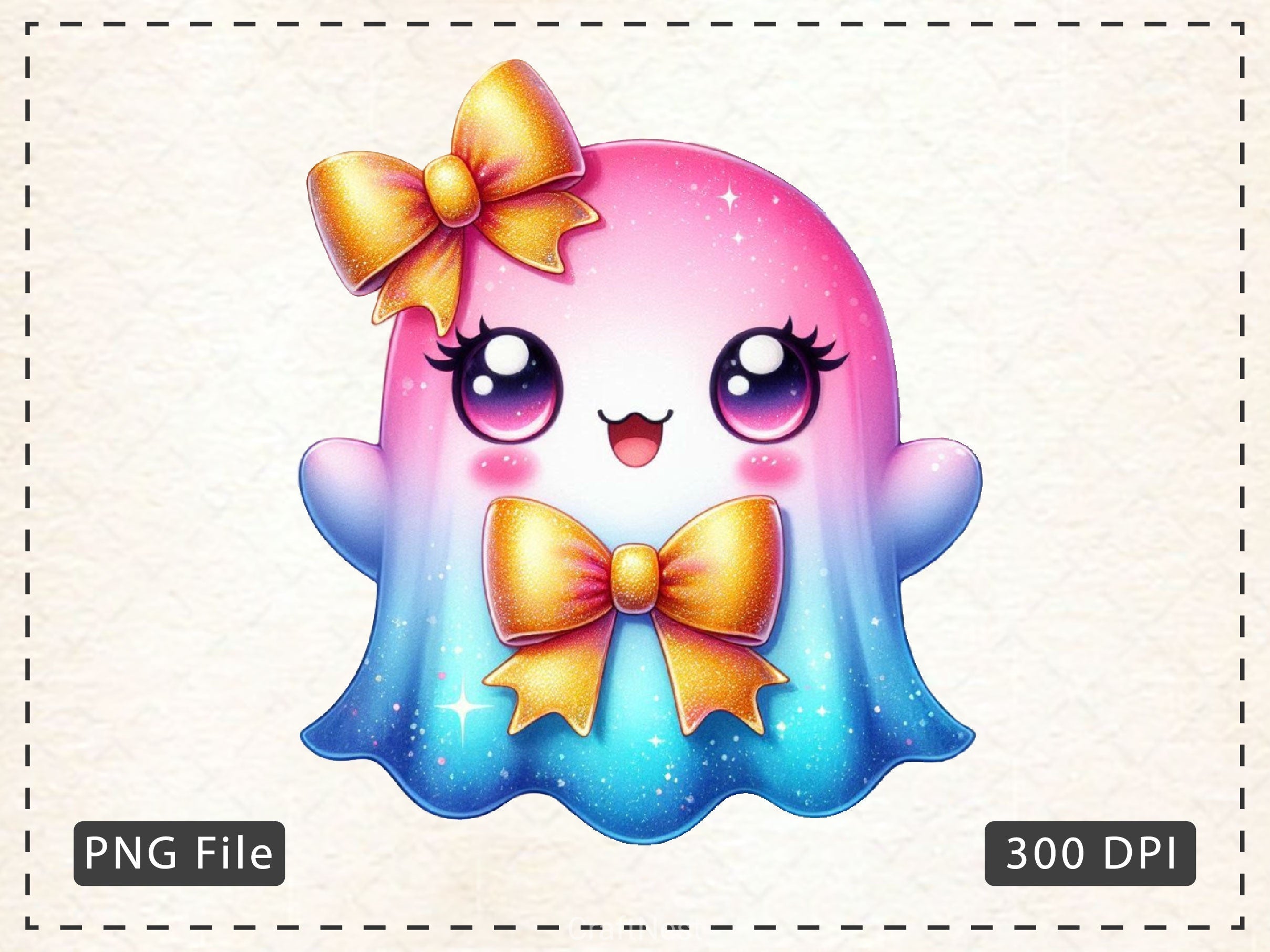Cute Ghost Clipart Bundle 3