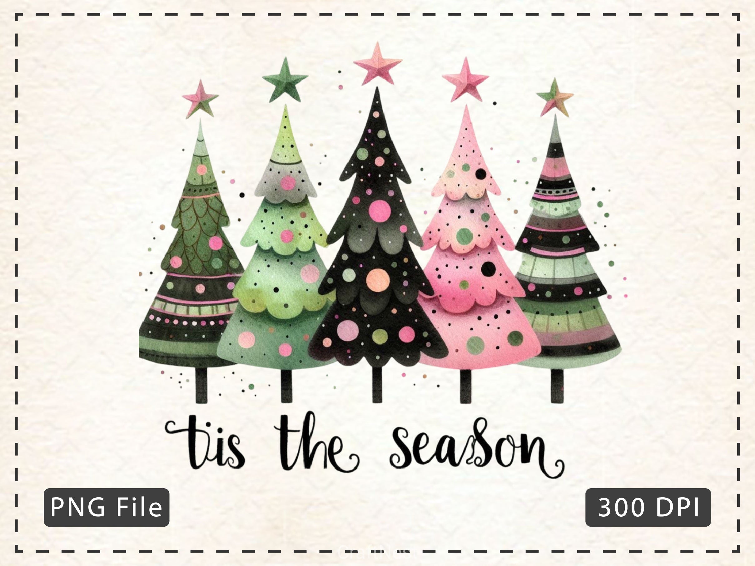 Christmas Trees Clipart Bundle 3